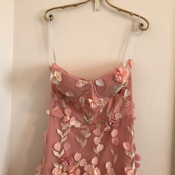 Marchesa Notte 3D Floral high-lo gown Size 6 - Picture 4 of 8